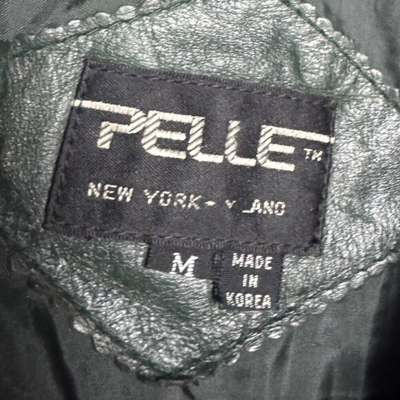 VINTAGE PELLE LEATHER Retro Business Casual Streetwear Coat Jacket Womens Medium - Picture 6 of 6